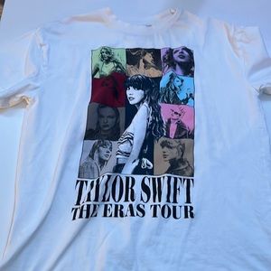 TAYLOR SWIFT THE ERAS TOUR WHITE SHIRT SIZE SMALL